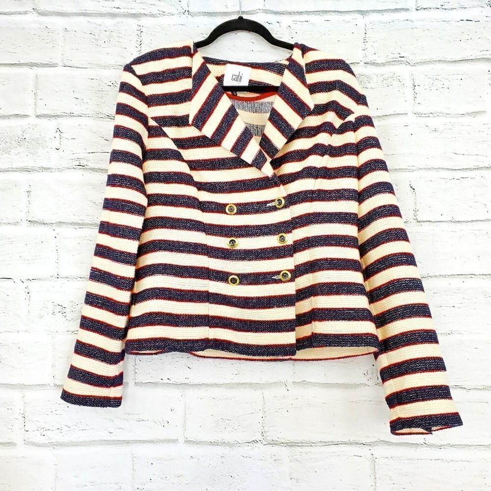 Cabi striped nautical blazer jacket style 5094